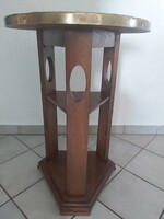 Réz tetejű Art deco szalon asztal