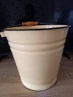 Retro újszerű zománcozott vödör 30cm