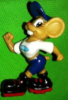 Régi gumi apró KINDER MEGLEPETÉS TEJ fittness egér figura bontatlan darabra képek szerint  2.