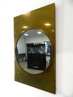 Eredeti art deco / bauhaus réz fali tükör