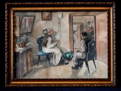 Ilnitzky István (1880-1943): akvarell keretben