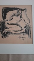 Berény Róbert: Fotelben üllő