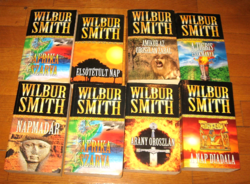 7 DB WILBUR SMITH KÖNYV CSOMAGBAN