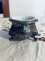 Antik ezüstözött fűszertartó