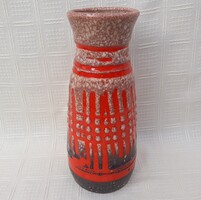 Retro iparművészeti kerámia váza, 25 cm
