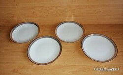 Bavaria Mitterteich porcelán arany szélű kistányér - 4 db egyben - átm.19,8 cm (2p)