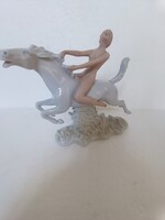 Art Deco wallendorf porcelán figura meztelen làny Amazon a lóvón