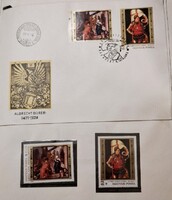FDC, elsőnapi boríték és 2 db elsőnapi postatiszta bélyeg, Albrecht Dürer, 1979-ből, 2.