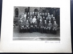 Tantestületi csoportkép 1930 (Bpest Vi. ker. Kemény Zsigmond reáliskola) Foto Botfán