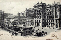 Budapest -  Gizella tér -   antik képeslap   - 1903  jó fotó
