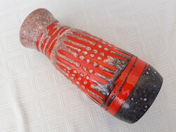 Retro iparművészeti kerámia váza, 25 cm