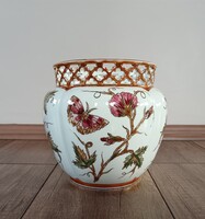Zsolnay Hajnalka mintás porcelán nagy kaspó