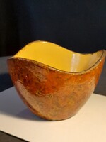 Retro kerámia kaspó 16 cm átmérőjű magassága 11 cm