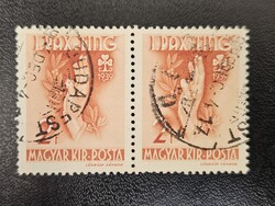 1939-es Pax-Ping 2 Fillér tévnyomat 9 és 3 között pont - o-