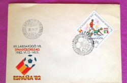 Boríték 005 elsőnapi bélyegzésű levélboríték XII Labdarúgó VB. Spanyolország 1982