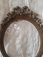 100 éves ovális masnis keret 49*66 cm