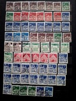 66 db Német nem postatiszta bélyegek szépen tartva,  1970-es évekből. Hibátlan,   2.