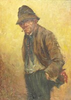 Kasznár (Ring) Jenő : Csavargó (100 x 75 cm)