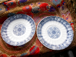 2 pcs Antique Sarreguemines Porcelain Plates 16 cm