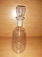 Retro likörös pálinkás ital kínáló, kiöntő üveg palack (10/K)