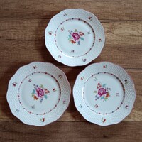 Régi Herendi Nanking Bouquet süteményes tányérok