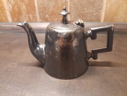 Ezüstözött fém kanna/ kiöntő kávé tea / Hacker jelöléssel