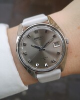 Seiko Automatic karóra 1975 Február - szervizelve, Tiktakwatch szervizkártyával, garanciával
