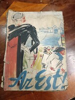 Az Est folyóirat 1933 -ból, Vaszary festményével a címlapon