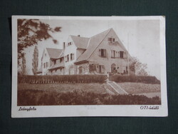Képeslap,Leányfalu,OTI üdülő látkép,részlet,Barasits Bp. kiadás,1948-