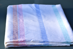 HATALMAS Régi Antik Nagy ünnepi damaszt asztalterítő terítő abrosz ART DECO 197 x 150 cm