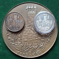 Rétfalvi Sándor: Pécs, Barbakán, nagyminta 124 mm + 2 db kész érem