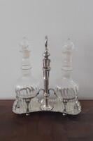 Kora biedermeier ezüst olaj-ecet tartó, Temesvár ,1838