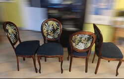Igényesen felújított vintage székek spanyol szövettel 95000/ db  (6 db van)