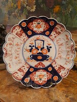 EREDETI  MEIJI IMARI PORCELÁN TÁNYÉR 1890 KÖRÜL