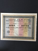 Orosz-Belga Fémipari Vállalat Részvény 250 Rubel 1895.