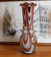 Carlo Moretti nagy méretű üvegváza 37 cm