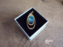 Abalone kagylóval ovális medál