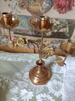 Szépsêges réz gyertyatartó
