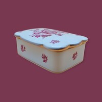 Herendi porcelán bonbonier Nanking Bouquet mintás dekorral