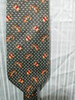 Különleges olasz nyakkendő, Micimackó, Tigris, 100% silk