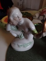 Herendi porcelán Nõ tűkörreel