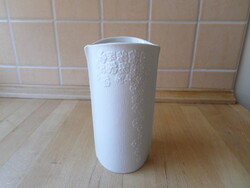 Tirschenreuth Bavaria biszkvit fehér porcelán váza 15 cm
