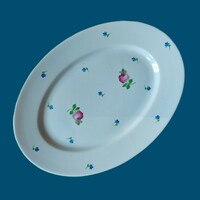 Herendi bécsi rózsás porcelán pecsenyés tál Tertia jelöléssel