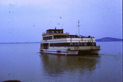 Régi diakép Badacsony hajó a Balatonon 1980-as évek