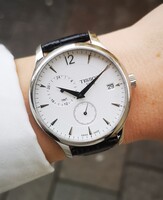 Tissot Tradition GMT elegáns quartz karóra - Tiktakwatch garanciával