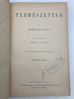Természettan, 1895. Antik tankönyv, számos ábrával illusztrálva - Eggenberg kiadó