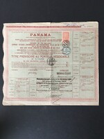 Panama Csatorna Vállalat Kötvény 1888.