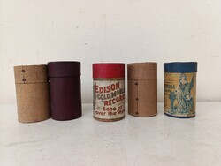 Fonográfhenger gramofon tartozék antik fonográf henger diktafon 5 darab Edison 661 1698