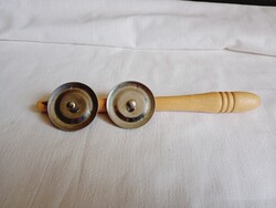 Hangszer csörgő fa - fém 18cm