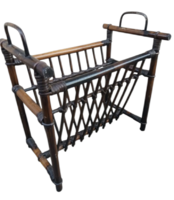 Vintage rattan újságtartó. Alkudható.